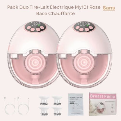 Tire-lait électrique discret et ergonomique – Sans BPA, avec options chauffage & stérilisation