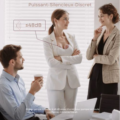 Tire-lait électrique discret et ergonomique – Sans BPA, avec options chauffage & stérilisation
