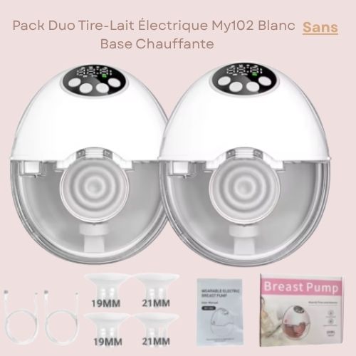 Tire-lait électrique discret et ergonomique – Sans BPA, avec options chauffage & stérilisation